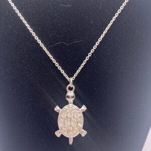 Silver Fine Chain with Turtle Pendant
